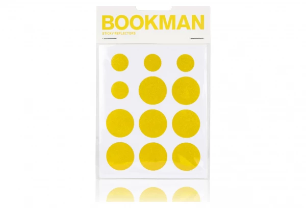 BOOKMAN Stickers Reflechissant Jaune 3 BOOKMAN Stickers Reflechissant Jaune