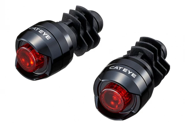 Paire D'Éclairage Pour Embouts De Guidon Cateye ORB Bar End Noir 3 Paire D'Éclairage Pour Embouts De Guidon Cateye ORB Bar End Noir