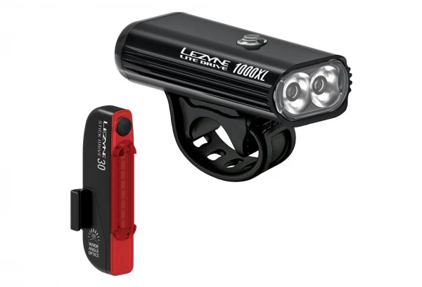 Paire D'Éclairages Lezyne Lite Drive 1000XL / Stick Drive Noir 3 Paire D'Éclairages Lezyne Lite Drive 1000XL / Stick Drive Noir