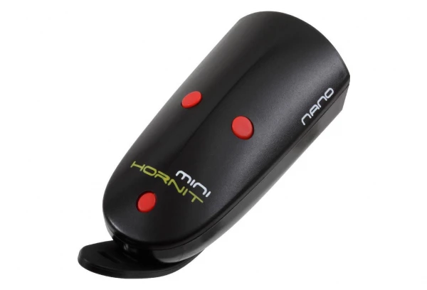 Éclairage Avant / Klaxon Hornit Nano Noir / Rouge 4 Éclairage Avant / Klaxon Hornit Nano Noir / Rouge – Image 2
