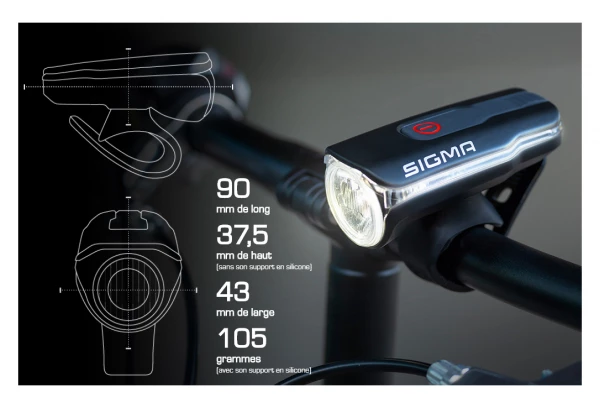 Eclairage Avant Sigma Aura 80 USB / Arrière Nugget II 4 Eclairage Avant Sigma Aura 80 USB / Arrière Nugget II – Image 2