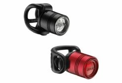 Paire D'Éclairages Lezyne Femto Drive Pair Noir Rouge