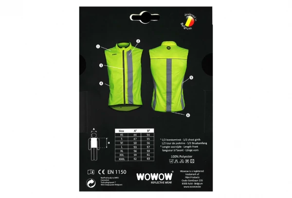 Veste Sans Manches Réfléchissante Wowow Maverick Jaune Fluo 7 Veste Sans Manches Réfléchissante Wowow Maverick Jaune Fluo – Image 5